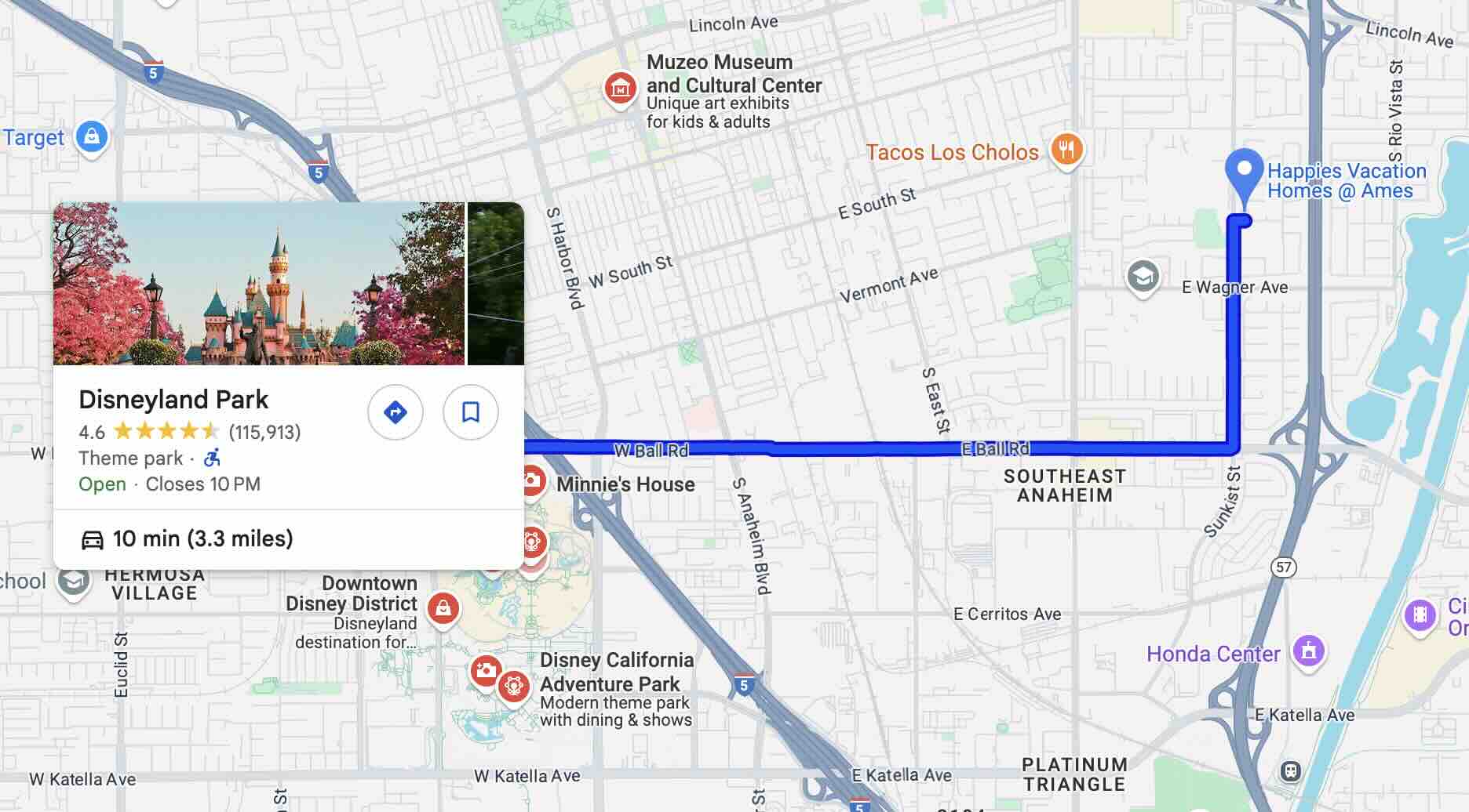 Ames-Driving-directions-Disneyland-Park
